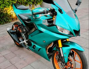 Yamaha R25 ABS green - orang